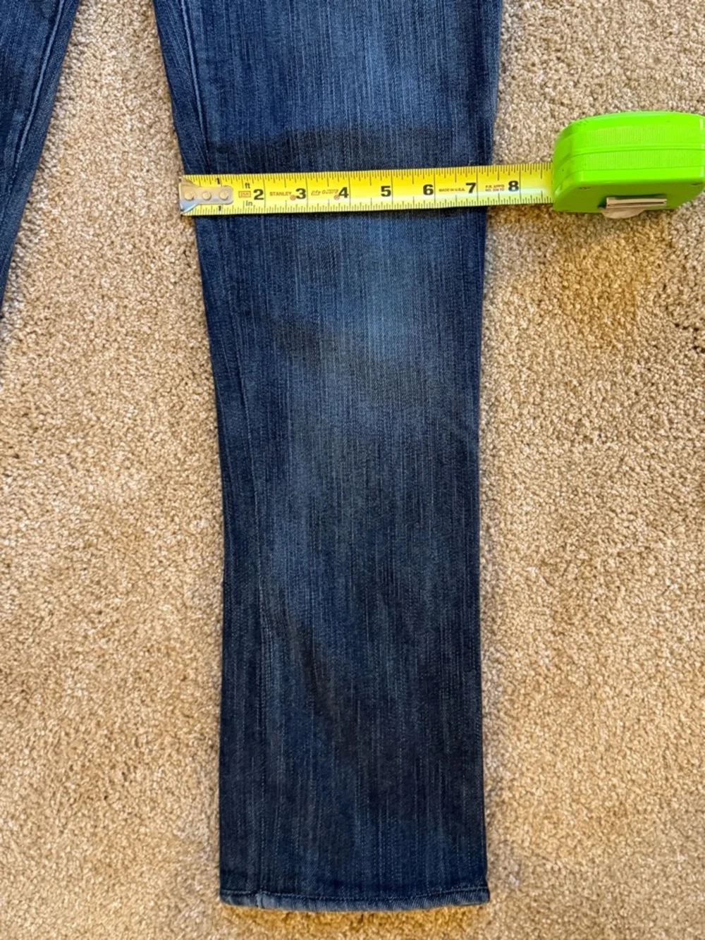 Rock & Republic Low Rise Skinny Jeans Size 26 Med Dk Wash Embroidered Pocket - Picture 14 of 16